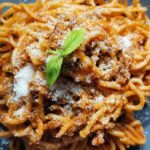 Milánské špagety s mletým masem